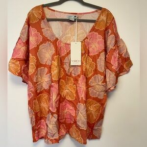 BNWT. Yireh x Jana Lam Ember Top in Auburn Spice